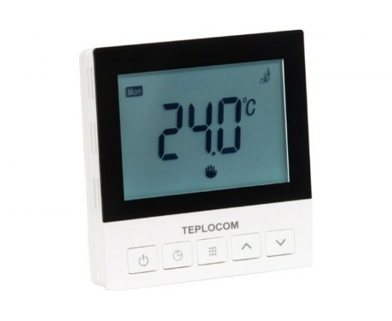 Встраиваемый термостат Teplocom TSF-Prog-220 16A для электрического тёплого пола Бастион 921 