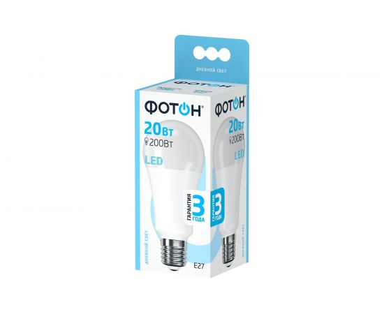 Светодиодная лампа ФОТОН LED A60 20W E27 4000K 23906 