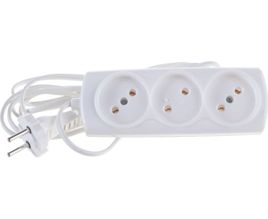 Удлинитель Navigator, NPE-S1-03-300-X-2x0.75, б/з, 3 гнезда, ШВВП 3м 71449 