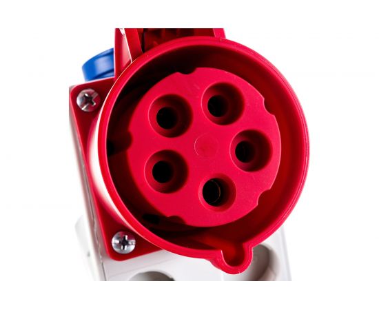 Настенная комбинированная розетка PCE 32А 380V 3P+N+E IP44 9225-6 – изображение 12