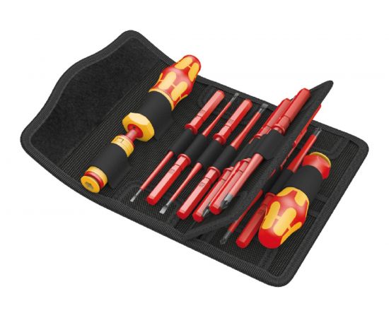 Набор диэлектрических бит с динамометрической рукояткой-держателем Wera, 1,2-3 Нм, 16 предметов, WE-135906 – изображение 2