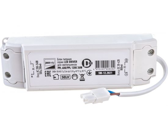 Драйвер Jazzway 800мА для PPL 600/1200 36w DC 30-42v 5008304 – изображение 2