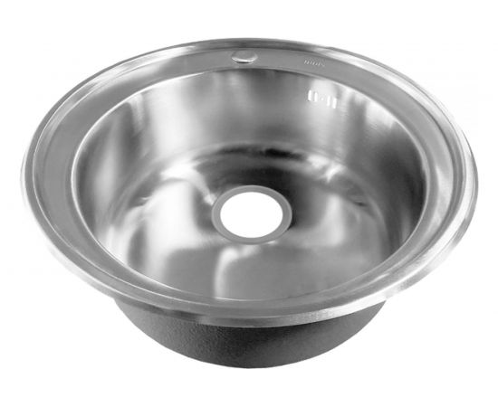 Мойка IDDIS Basic нержавеющая cталь, сатин, D510 BAS51S0i77 – изображение 2