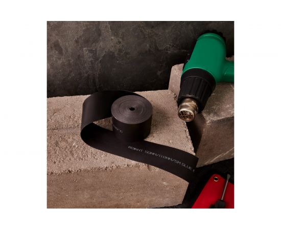 Термоусаживаемая лента с клеевым слоем REXANT 50 мм х 0,8 мм, черная, 5 м, ТЛ-0,8 48-9016 – изображение 3