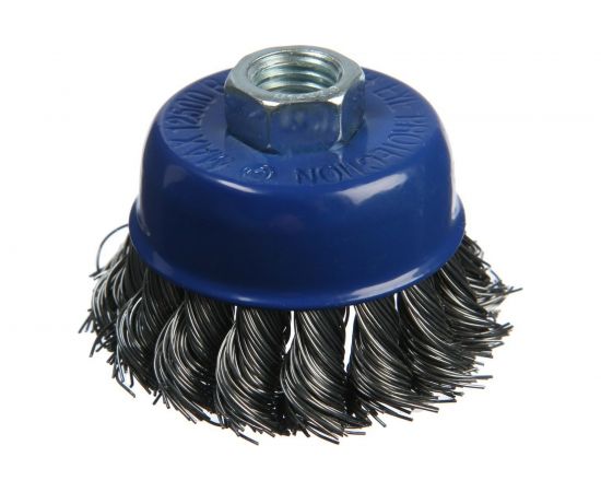 Щетка чашка металлическая (65 мм; М14; крученая проволока) для УШМ TUNDRA 1032344 – изображение 3