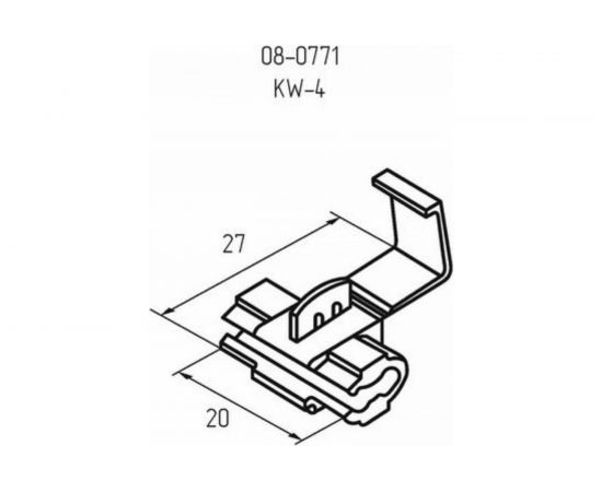 Прокалывающий ответвитель REXANT 1.0-2.5 мм2 ОВ-2/ЗПо-1 синий 100 шт 08-0771 – изображение 3