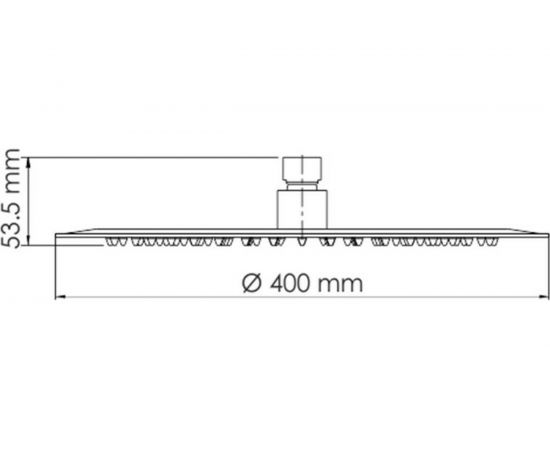 Верхняя душевая насадка WasserKRAFT A117 – изображение 3