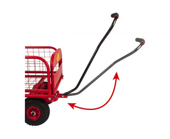 Ручная четырехколесная тележка-трансформер с бортами DDE 200 908-108 – изображение 4