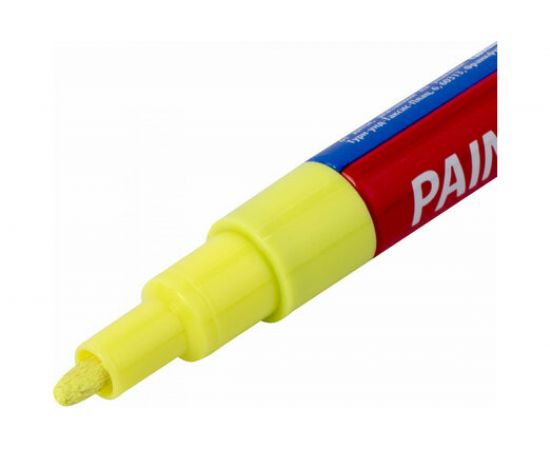 Лаковый маркер-краска BRAUBERG EXTRA paint marker 2 мм, желтый, улучшенная нитро-основа, 151973 – изображение 4