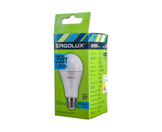 Светодиодная лампа Ergolux LED-A70-35W-E27-4K ЛОН 35Вт E27 4500K 180-240В 14231 – изображение 5