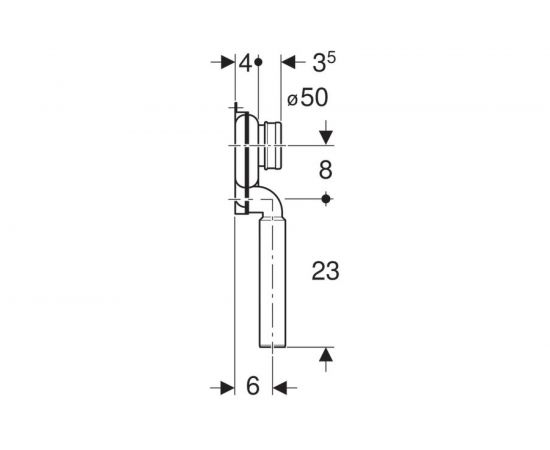 Сифон для писс��ара GEBERIT 152.951.11.1 вертикальный выпуск 00000047942 – изображение 5