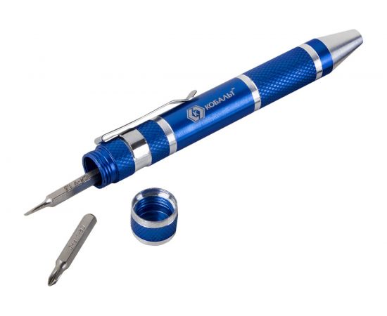 Отвертка рукоятка с набором бит 9 шт для точных работ, CR-V, блистер КОБАЛЬТ 792-070 – изображение 5