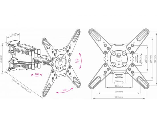 TV кронштейн Kromax ATLANTIS 45 white 20218 – изображение 10