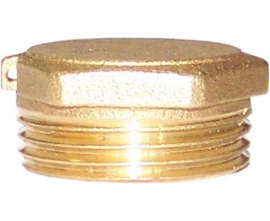 Заглушка LEXLINE 1 нар., латунь с контрольным отверстием 25 Украина 512222 