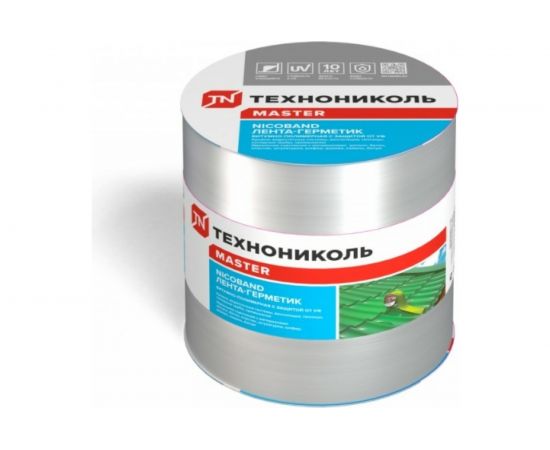 Лента гидроизоляционная Nicoband ГП (10 м х 15 см; серебристый) Технониколь ЦБ770895 