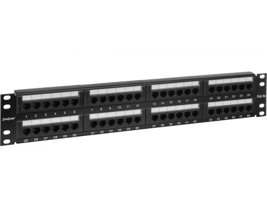 Патч-панель ExeGate EPP3-19-48-8P8C-C5e-110D.19.UTP.48.port.cat.5e.dual.IDC.2U.RoHS 256753 