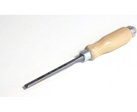 Плоская стамеска Narex с деревянной светлой ручкой 8 мм 810108 