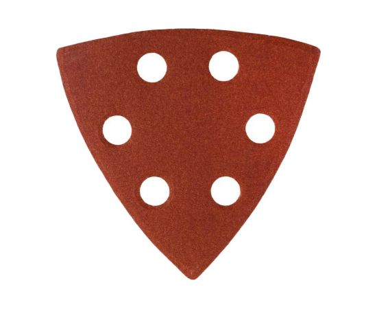 Универсальный шлифовальный треугольник STAYER на велкро основе 6 отверстий Р60 93x93x93 мм 5 шт. 35460-060 