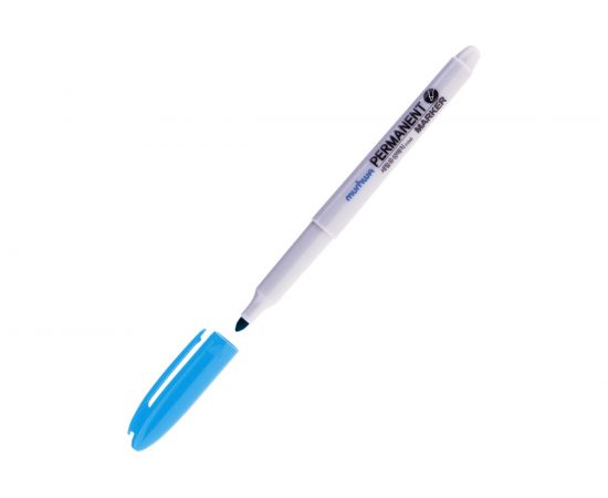 Перманентный маркер Munhwa FPM-12 голубой, пулевидный, 1,5мм 