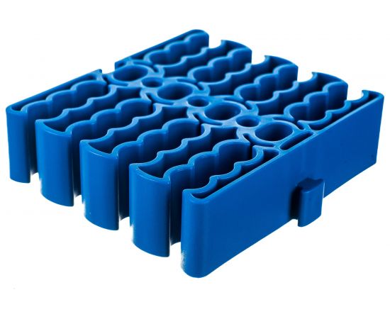 Кабельная гребенка LANMASTER на 24 кабеля, синяя LAN-CCLP24-BL 