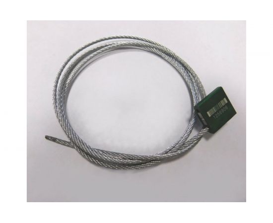 Тросовая пломба ООО Пломба.Ру D3 мм. L1500 мм. Цвет зеленый 10 шт. в упаковке Т-1-2051 