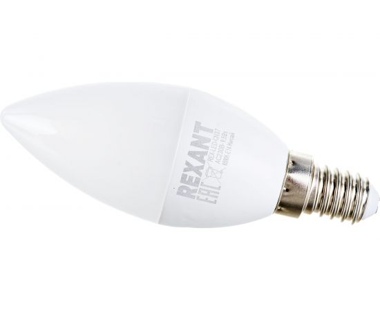 Светодиодная лампа REXANT Свеча CN 9,5 Вт E14 6500 K холодный свет 604-203 