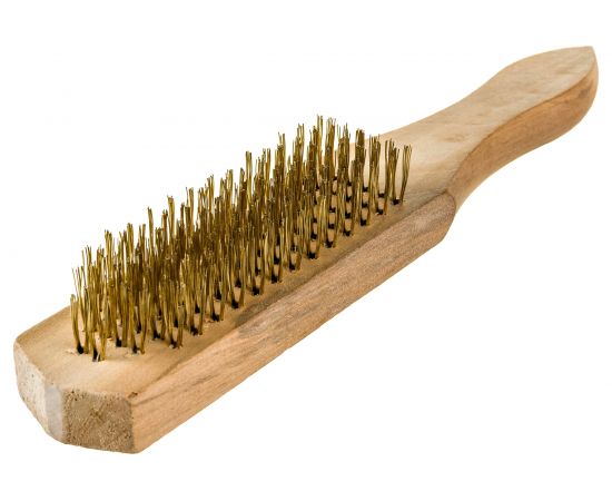 Металлическая щетка с деревянной ручкой ON 6-и рядная 20-01-005 – изображение 2