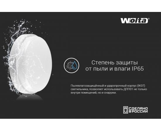 Светодиодный светильник WOLTA ДПП01-12-001-4К – изображение 2