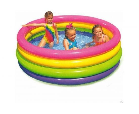 Бассейн надувной Intex Радуга 168x46см 56441 – изображение 2