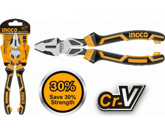 Комбинированные плоскогубцы INGCO 240мм INDUSTRIAL HHCP28240 – изображение 2