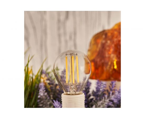 Филаментная диммиру��мая лампа REXANT Шарик GL45 7.5 Вт 4000K E14 604-126 – изображение 2