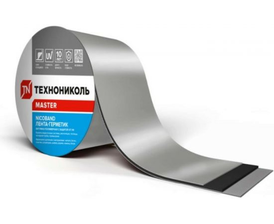 Лента гидроизоляционная Nicoband ГП (10 м х 15 см; серебристый) Технониколь ЦБ770895 – изображение 2