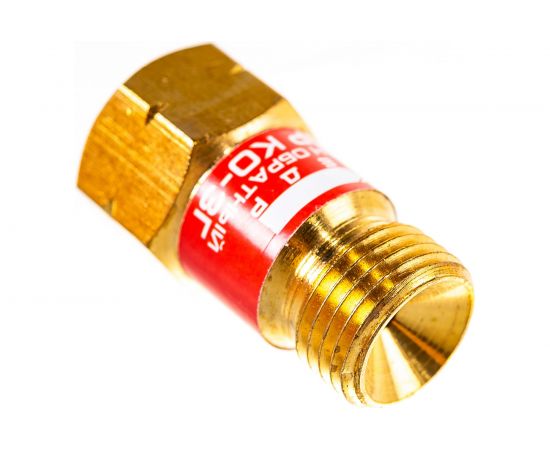 Клапан обратный КО-3Г (М16x1.5LH; пропан, ацетилен) на вход резака/горелки КЕДР 8007051 – изображение 2