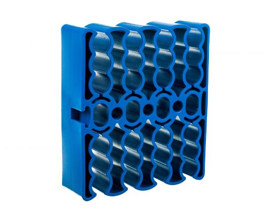 Кабельная гребенка LANMASTER на 24 кабеля, синяя LAN-CCLP24-BL – изображение 2