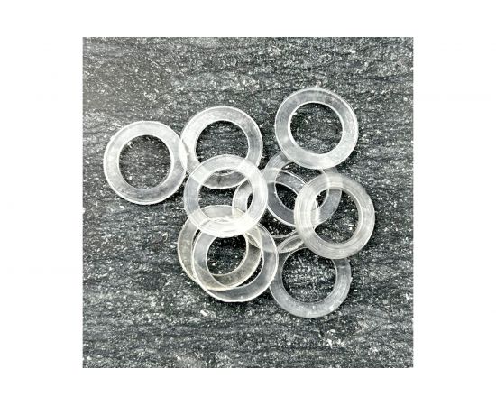 Набор прокладок Профитт прозрачный ПВХ пластикат, 1"", 19х30 мм, 10 шт. 9273255 – изображение 2