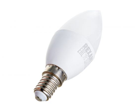 Светодиодная лампа REXANT Свеча CN 9,5 Вт E14 6500 K холодный свет 604-203 – изображение 3