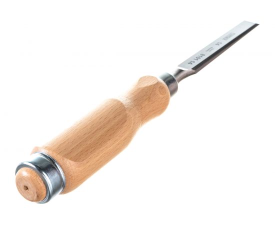 Плоская стамеска Narex с деревянной светлой ручкой 14 мм 810114 – изображение 3