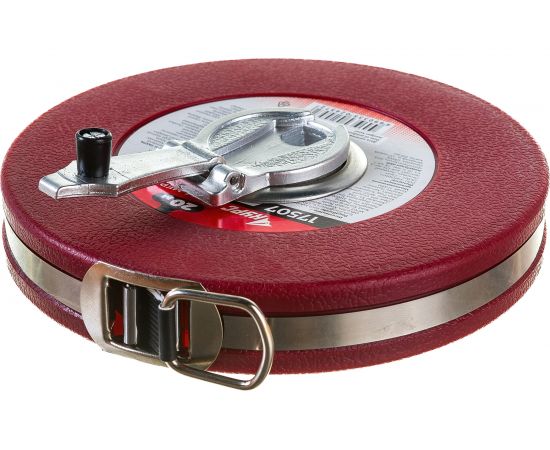 Рулетка (фибергласовая лента 20 м, красный пластиковый корпус) КУРС 17507 – изображение 3