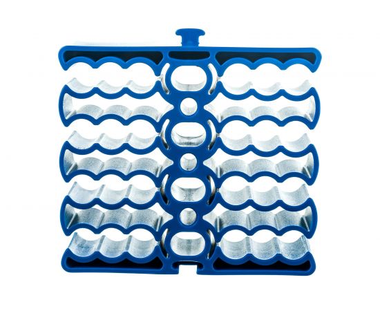 Кабельная гребенка LANMASTER на 24 кабеля, синяя LAN-CCLP24-BL – изображение 3