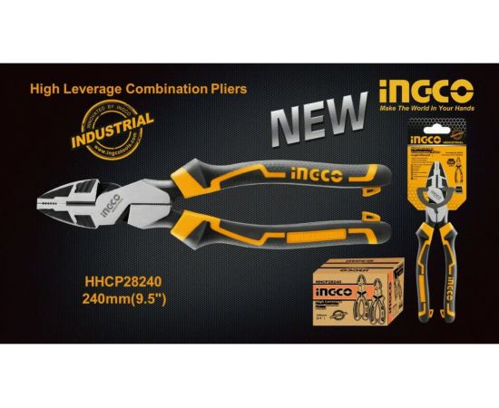 Комбинированные плоскогубцы INGCO 240мм INDUSTRIAL HHCP28240 – изображение 3