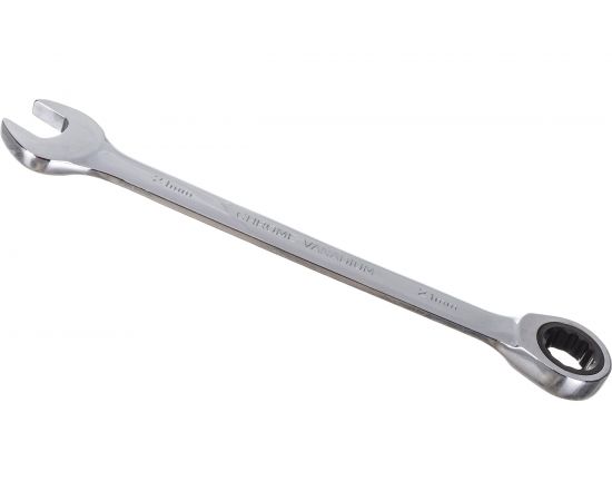 Комбинированный трещоточный ключ 21мм на держателе ЭВРИКА ER-21121H – изображение 3