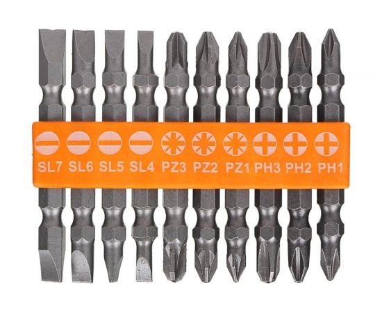 Набор бит двусторонних (10 шт; 65 мм) ЕРМАК 601-050 – изображение 3