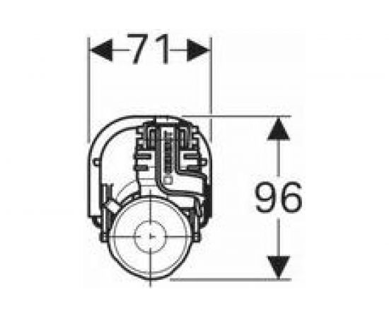 Впускной клапан GEBERIT 281.207.00.1 IMPULS 360 3/8 нижняя подводка 00000005270 – изображение 3