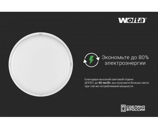 Светодиодный светильник WOLTA ДПП01-12-001-4К – изображение 3