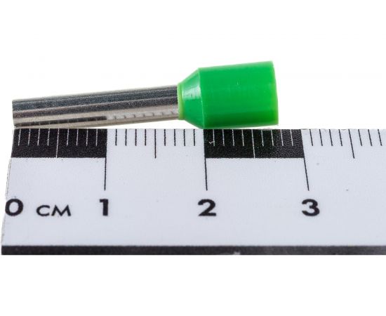 Штыревой наконечник REXANT, втулочный, изолированный, F-18 мм, 6 кв.мм, зеленый 08-1824 – изображение 4