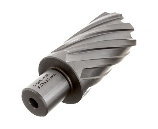 Сверло корончатое HSS по металлу (33х55/88 мм; Weldon 19) D.BOR CD-HSS-055-033-W – изображение 4