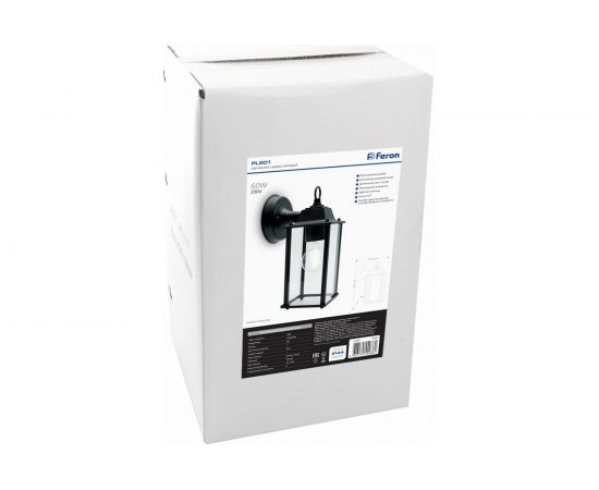 Садово-парковый светильник FERON PL201 60W, 230V, E27, черный 11600 – изображение 4