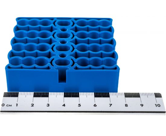 Кабельная гребенка LANMASTER на 24 кабеля, синяя LAN-CCLP24-BL – изображение 4