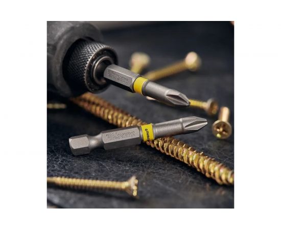 Бита (2 шт; PH2x50 мм; сталь S2) для шуруповерта KRANZ KR-92-0415-1 – изображение 4