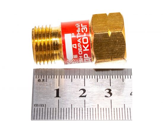 Клапан обратный КО-3Г (М16x1.5LH; пропан, ацетилен) на вход резака/горелки КЕДР 8007051 – изображение 5